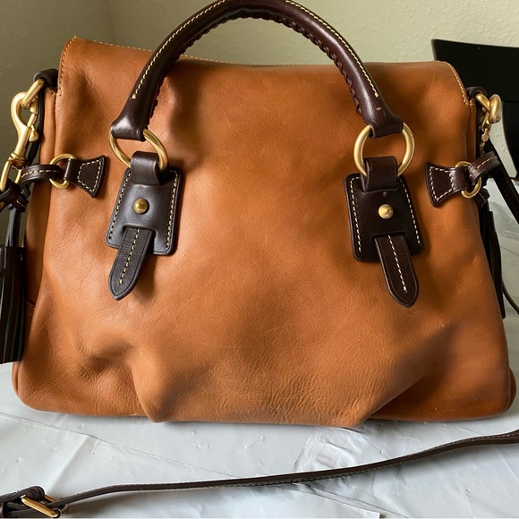 Dooney & Bourke Natural Florentine Small Stanwich Satchel - Picture 7 of 14